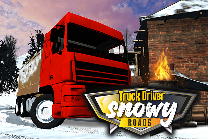 Truck Driver: Snowy Roads