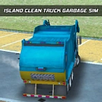 Island Clean Truck Garbage Sim