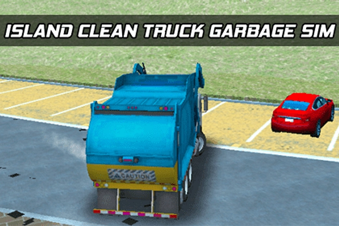 Island Clean Truck Garbage Sim